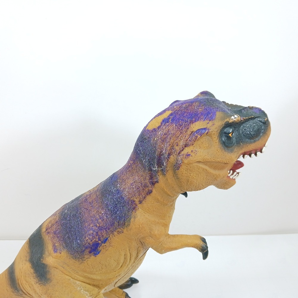 Animal Planet Tyrannosaurus Rex T-Rex Dinosaur Figure Tan Purple 2019 Blip LLC - Picture 4 of 8